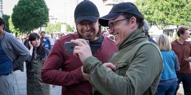 Anthony-Russo-and-Sebastian-Stan-on-the-set-of-Captain-America-Civil-War